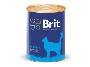 Фото Консервы Brit Premium индейка для кошек, 340 г