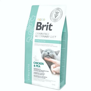 Фото Brit Veterinary Diet Cat Grain free Struvite беззерновая диета при струвитном типе МКБ