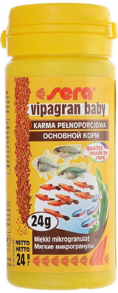 Фото Корм Sera для мальков в гранулах Vipagran Baby