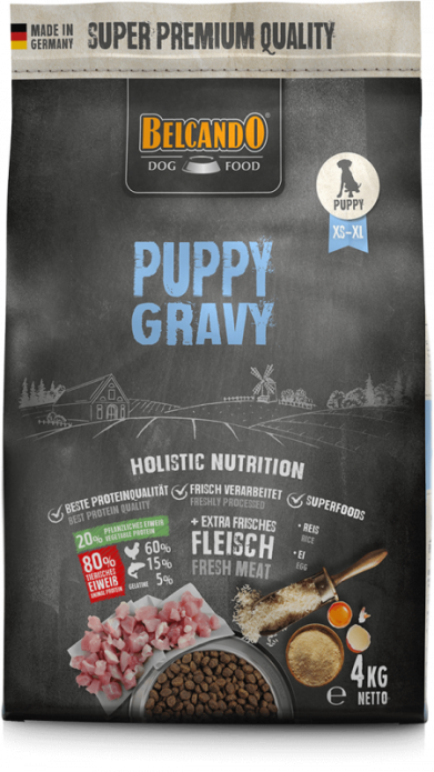 Фото Сухой корм Belcando Puppy Gravy для собак 4 кг