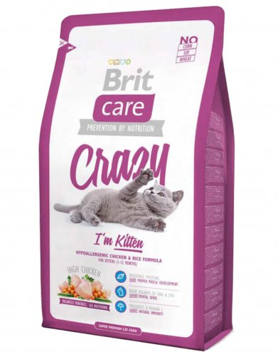 Фото Brit Care Cat Crazy Kitten для котят, беременных и кормящих кошек