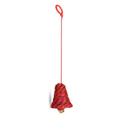 Фото Игрушка 2022S Колокольчик на верёвке 6,5*7,5 см игрушка-когтеточка для кошек