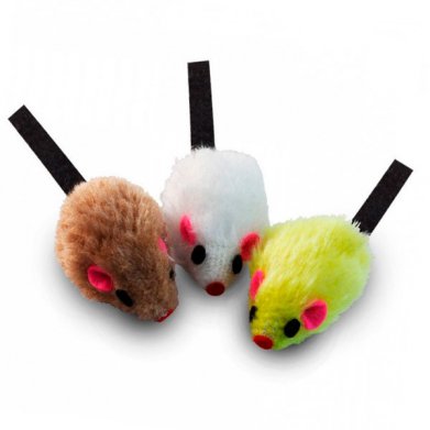 Фото Набор игрушек для кошек 5.2 см (3 мышки)