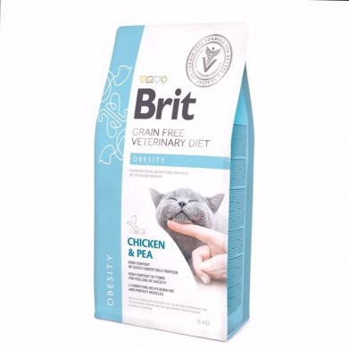 Фото Brit Veterinary Diet Cat Grain free Obesity беззерновая диета при избыточном весе и ожирении