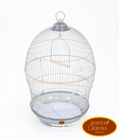 Фото Клетка Golden cage для мелких птиц 370 серая 48.5*48.5*76 см