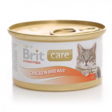 Фото Консервы Brit Super Care куриная грудка для кошек, 80 г