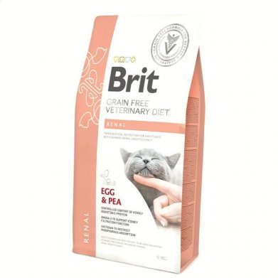 Фото Brit Veterinary Diet Cat Grain free Renal беззерновая диета при хронической почечной недостаточности